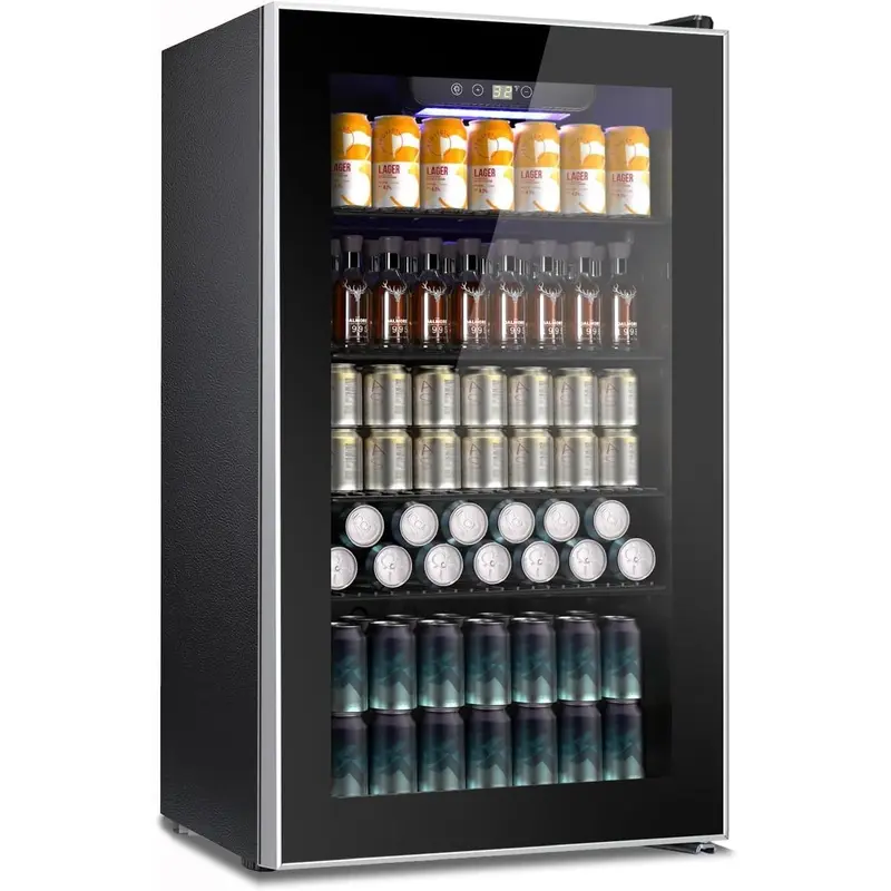Glacier Home Premium mini ψυγείο ποτών 91 L με πανοραμική γυάλινη πόρτα — εικόνα 1