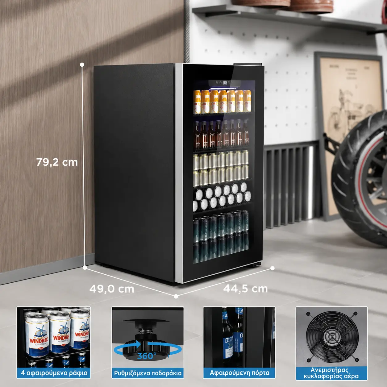 Glacier Home Premium mini ψυγείο ποτών 91 L — εικόνα 5